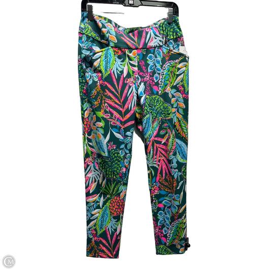 Pants Designer By Lilly Pulitzer In Green & Pink, Size: 6