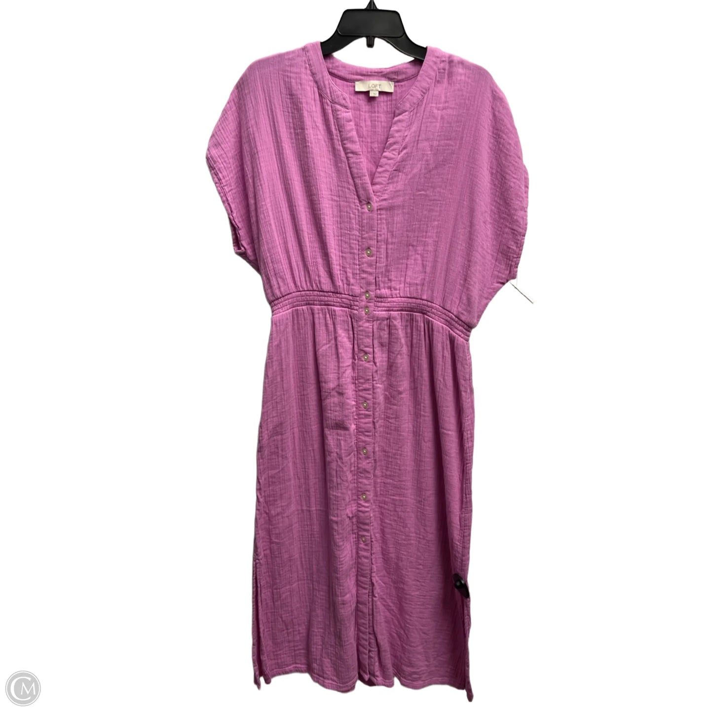 Dress Casual Maxi By Loft In Pink, Size: L
