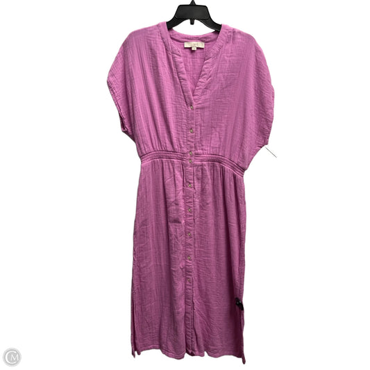 Dress Casual Maxi By Loft In Pink, Size: L