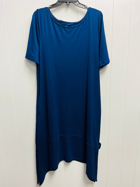 Dress Casual Midi By Cuddl Duds In Navy, Size: M