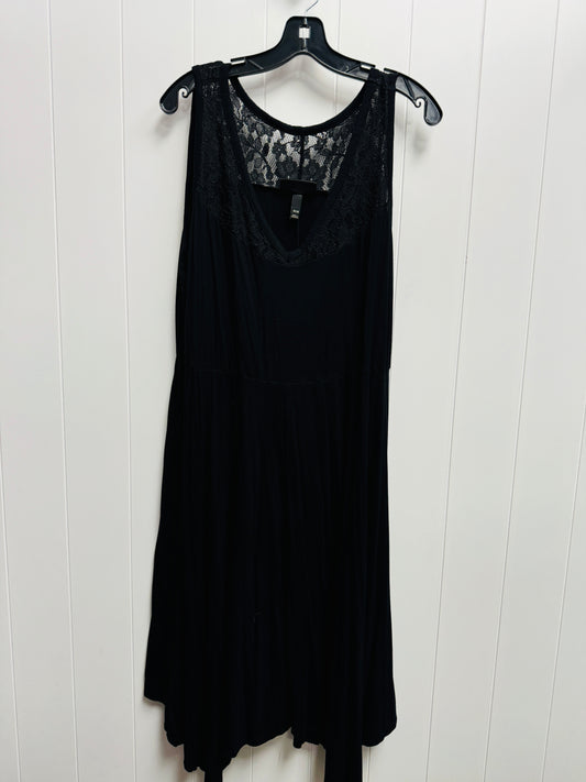 Black Dress Casual Short Lane Bryant, Size 18