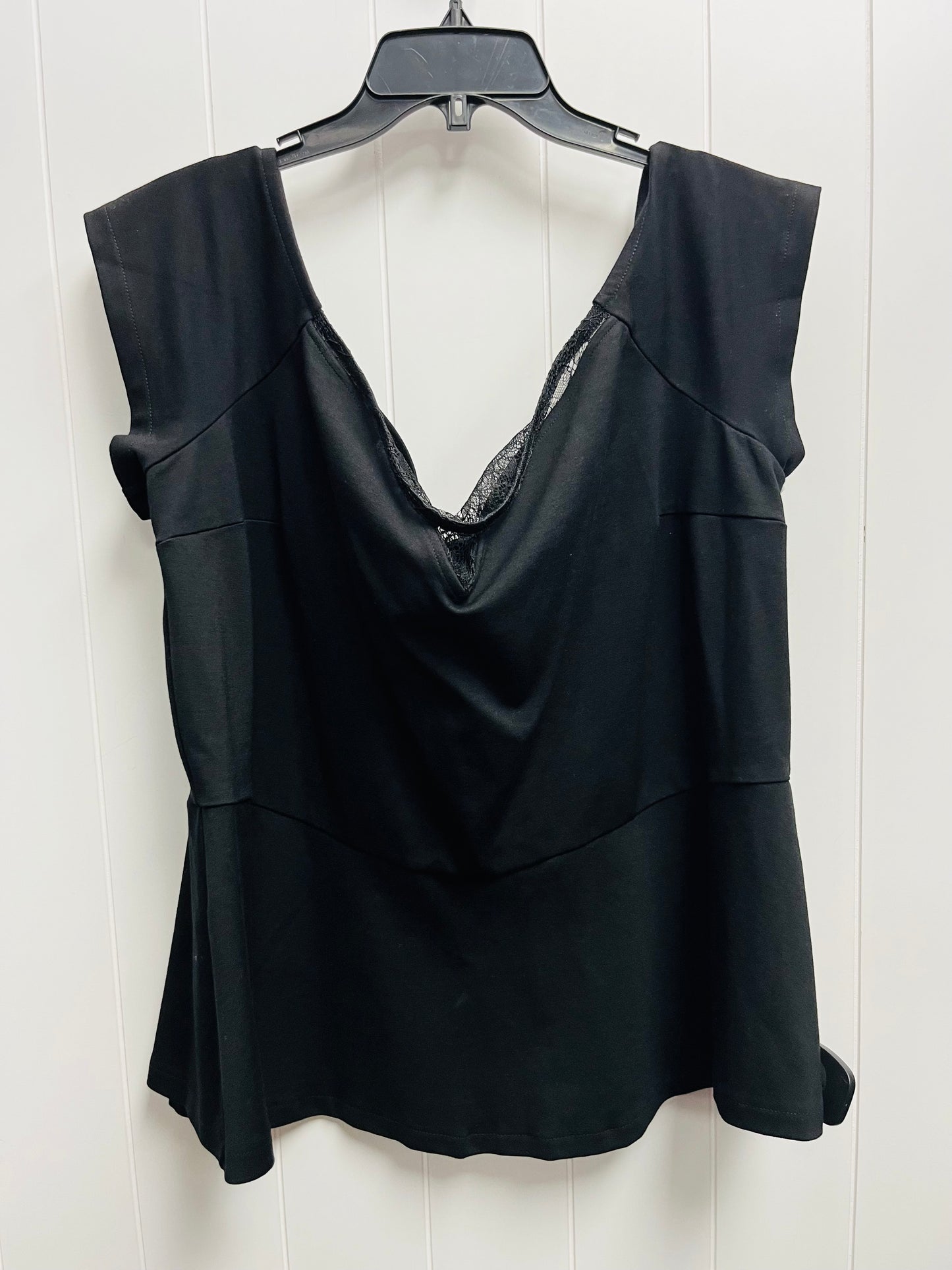 Black Top Short Sleeve Lane Bryant, Size 24
