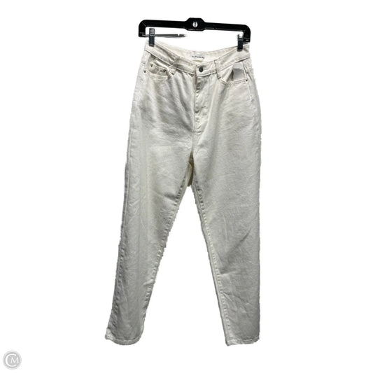 Jeans Wide Leg By Clothes Mentor In Cream, Size: M