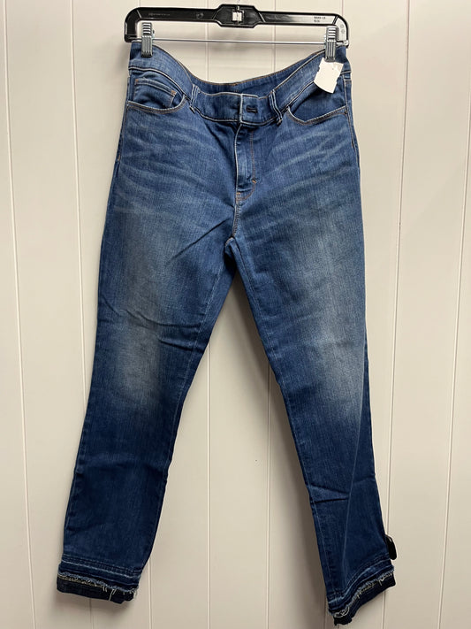 Jeans Straight By White House Black Market In Blue Denim, Size: 8