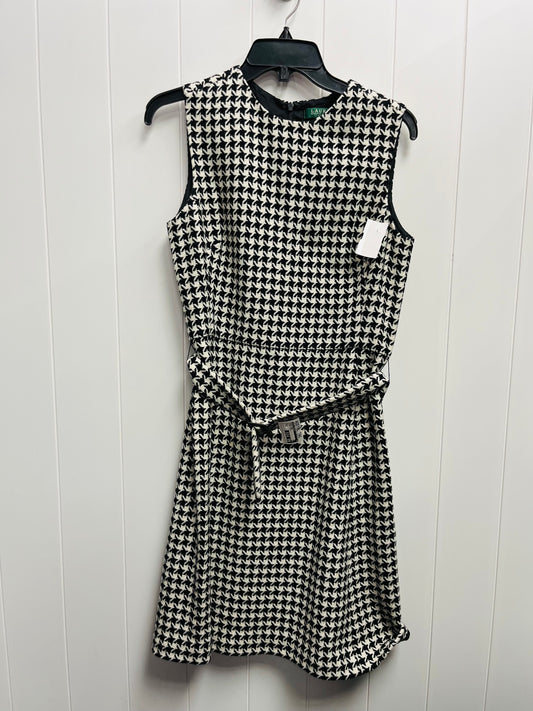 Dress Work By Ralph Lauren In Black & White, Size: 6