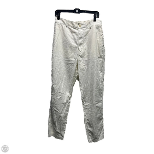 Pants Wide Leg By Uniqlo In White, Size: L