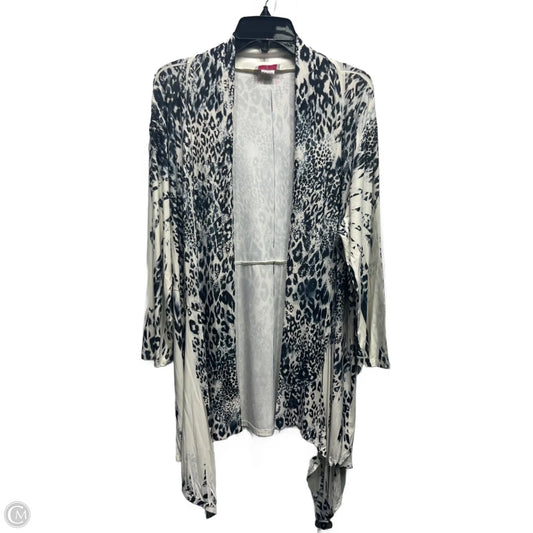 Cardigan By PRETTY WOMAN In Black & Cream, Size: L