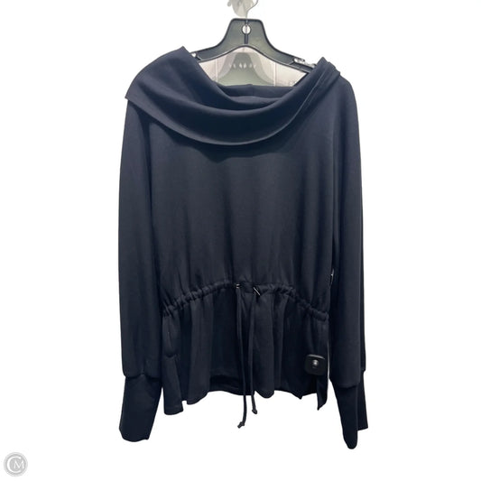 Top Long Sleeve By Adrienne Vittadini In Black, Size: M
