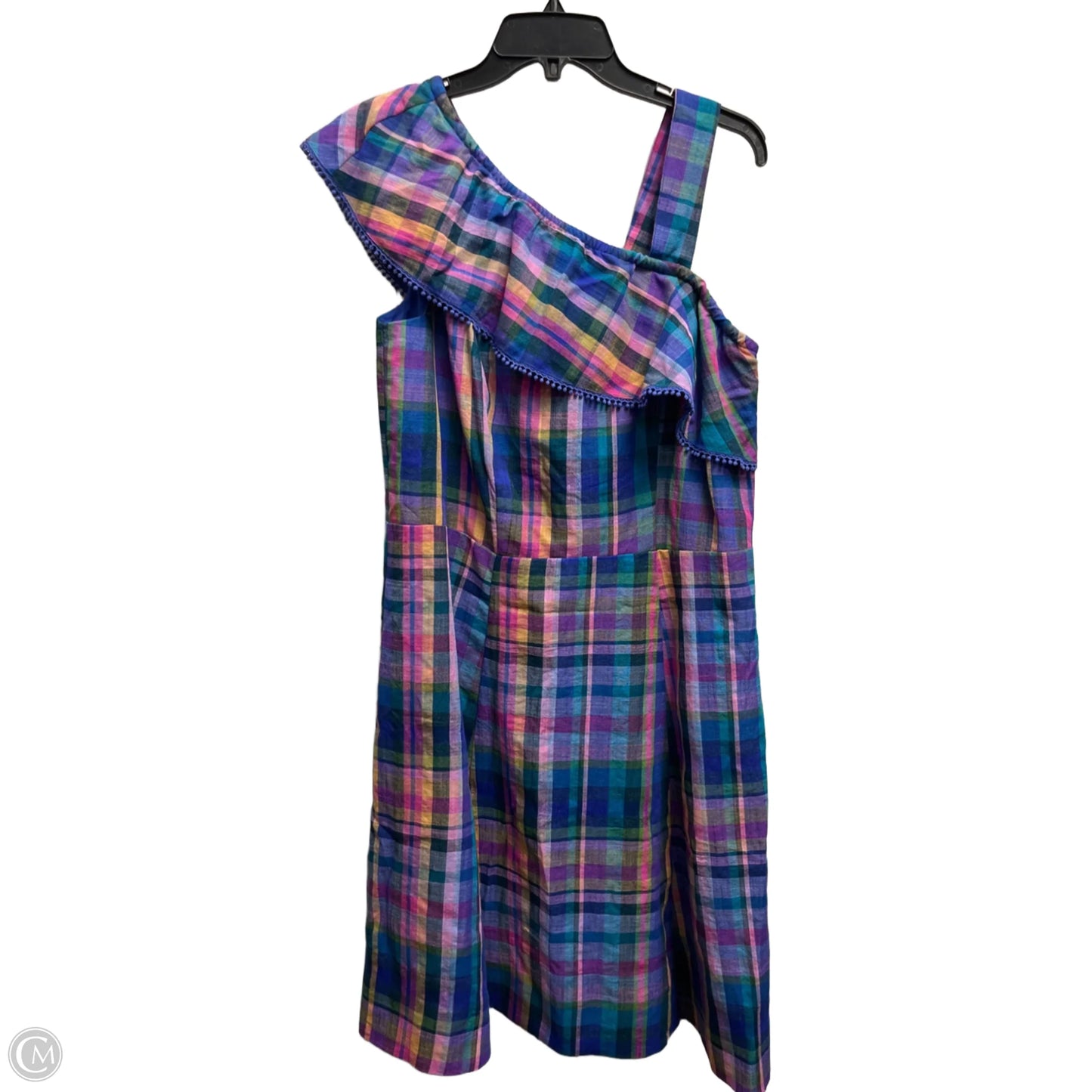 Dress Casual Short By Isaac Mizrahi Live Qvc In Blue & Purple, Size: 12p