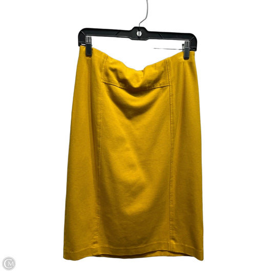Skirt Mini & Short By Premise In Yellow, Size: 8