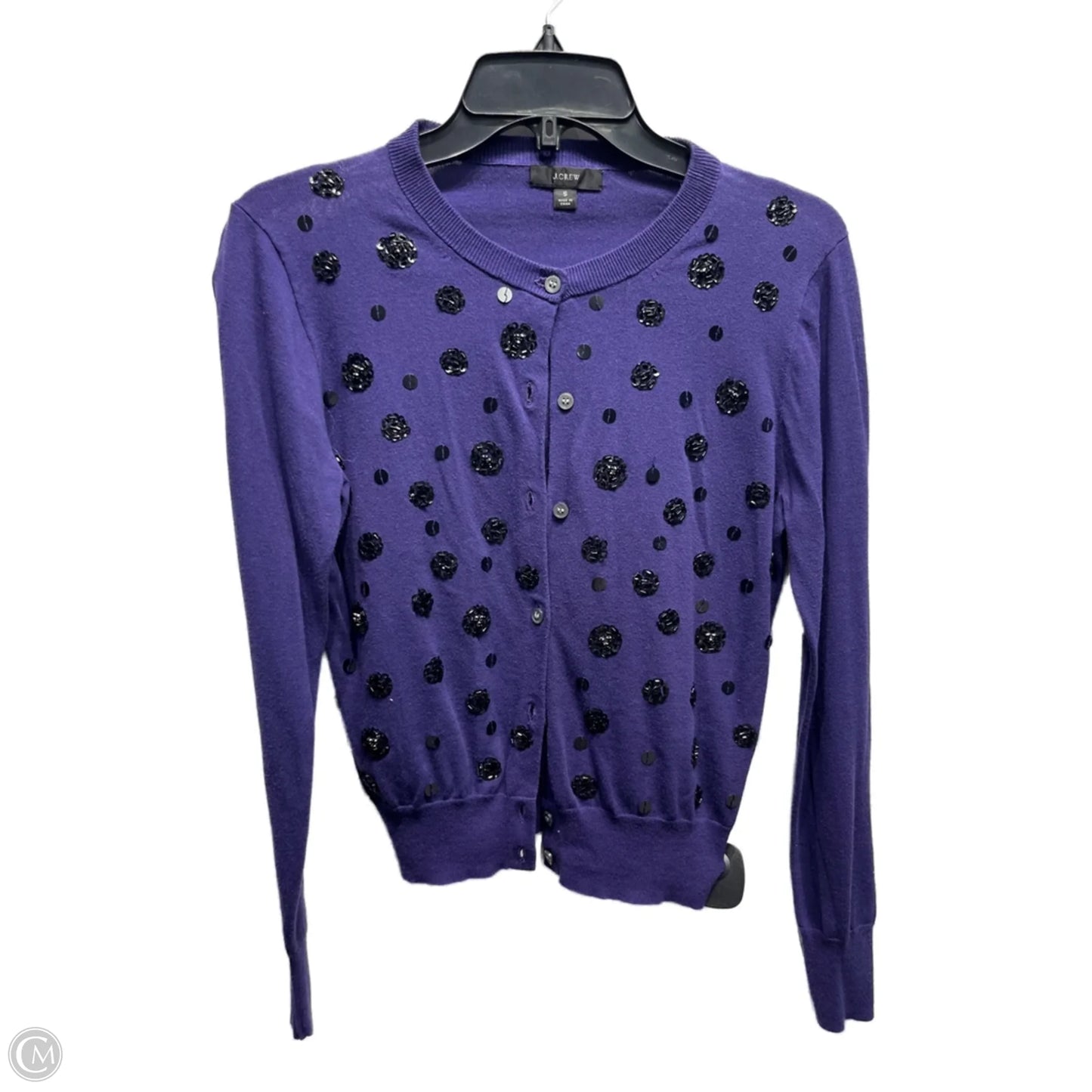 Sweater Cardigan By J. Crew In Purple, Size: S