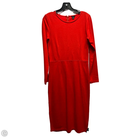 Dress Casual Midi By J. Crew In Red, Size: 2