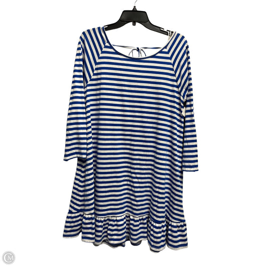 Dress Casual Short By Philosophy In Blue & White, Size: M