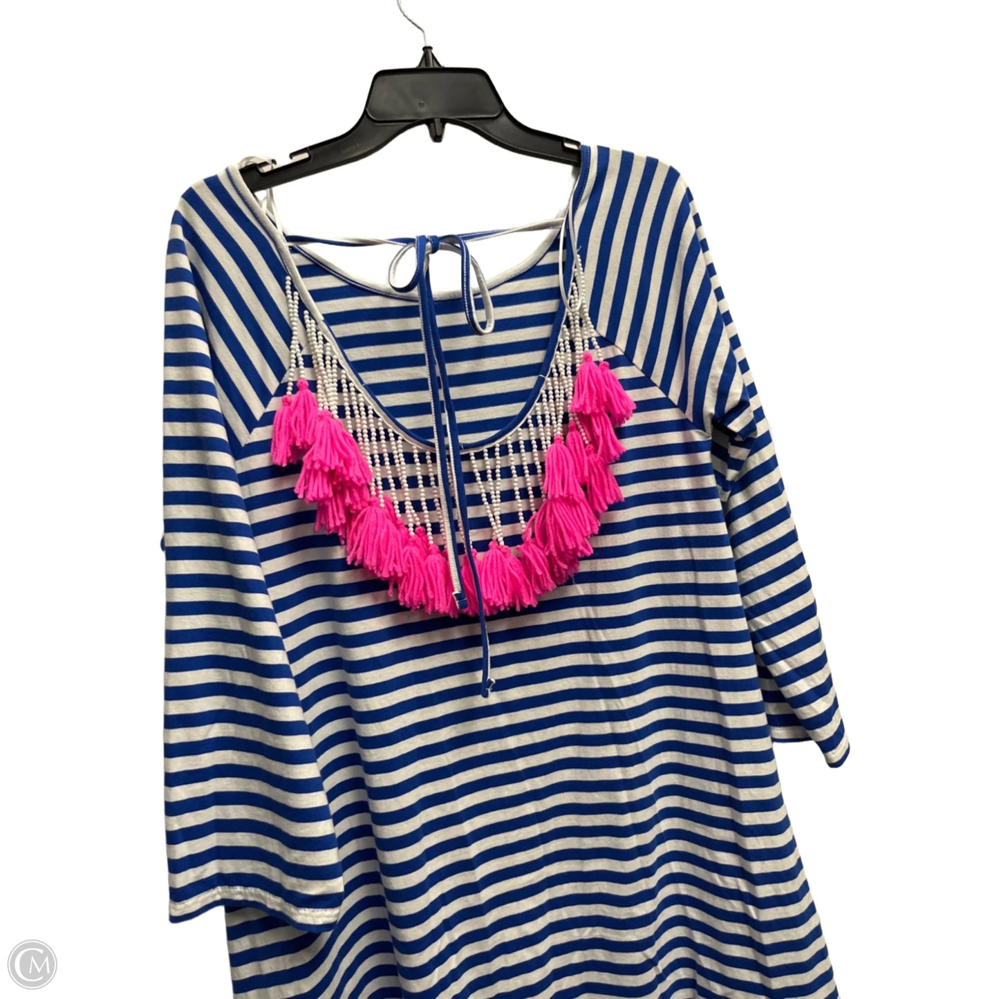 Dress Casual Short By Philosophy In Blue & White, Size: M