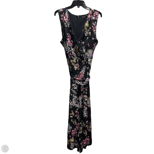 Dress Casual Maxi By Ted Baker In Black & Pink, Size: 6