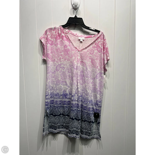 Dress Casual Short By J. Jill In Pink & White, Size: S