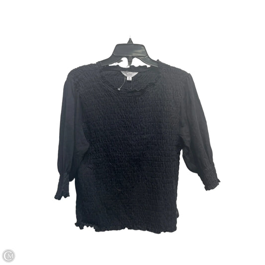 Top 3/4 Sleeve By Nicole Miller In Black, Size: Xl