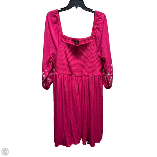 Dress Casual Short By Torrid In Pink, Size: 2x