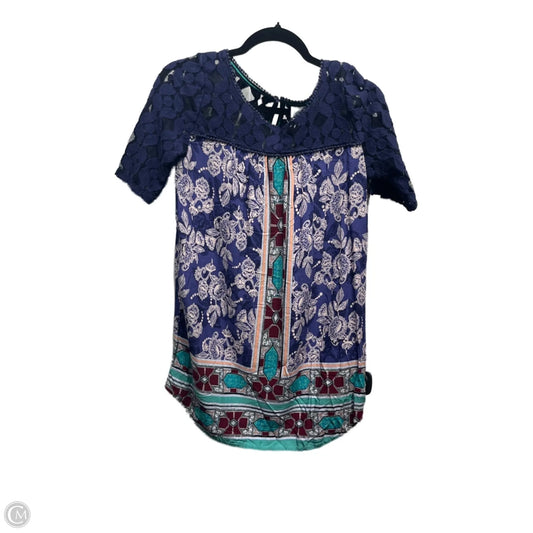 Dress Casual Short By Akemi And Kin In Blue & Green, Size: S