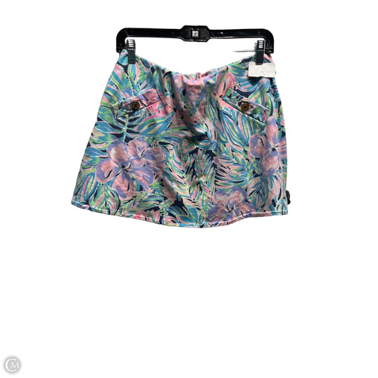 Skort Designer By Lilly Pulitzer In Pink & Purple, Size: L