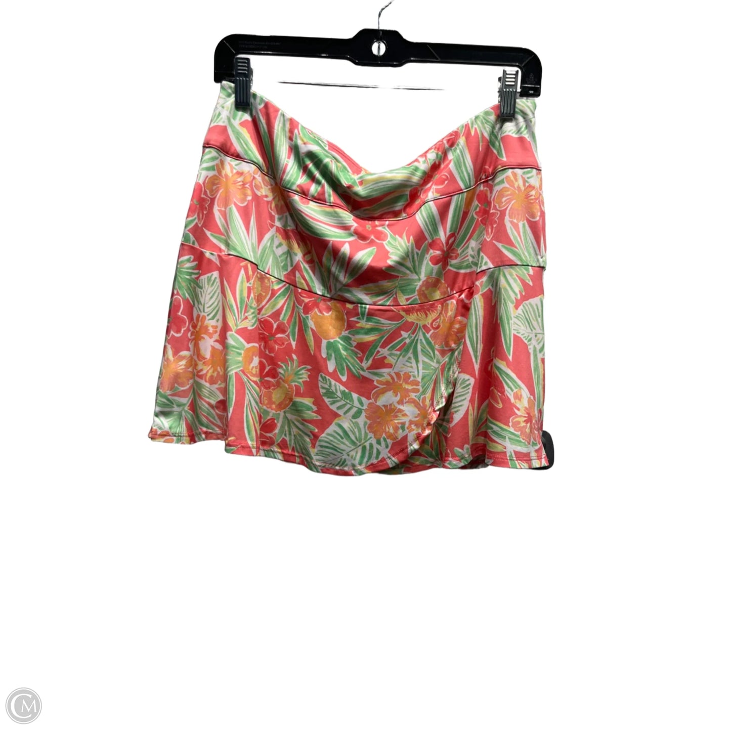 Skort By Emerald In Green & Orange, Size: L