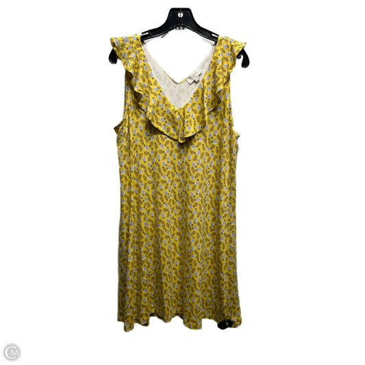 Dress Casual Short By Loft In Yellow, Size: M