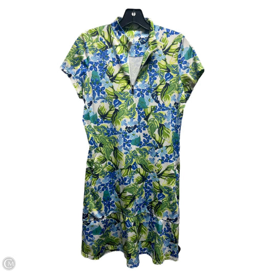 Dress Casual Short By Tail In Blue & Green, Size: Xs
