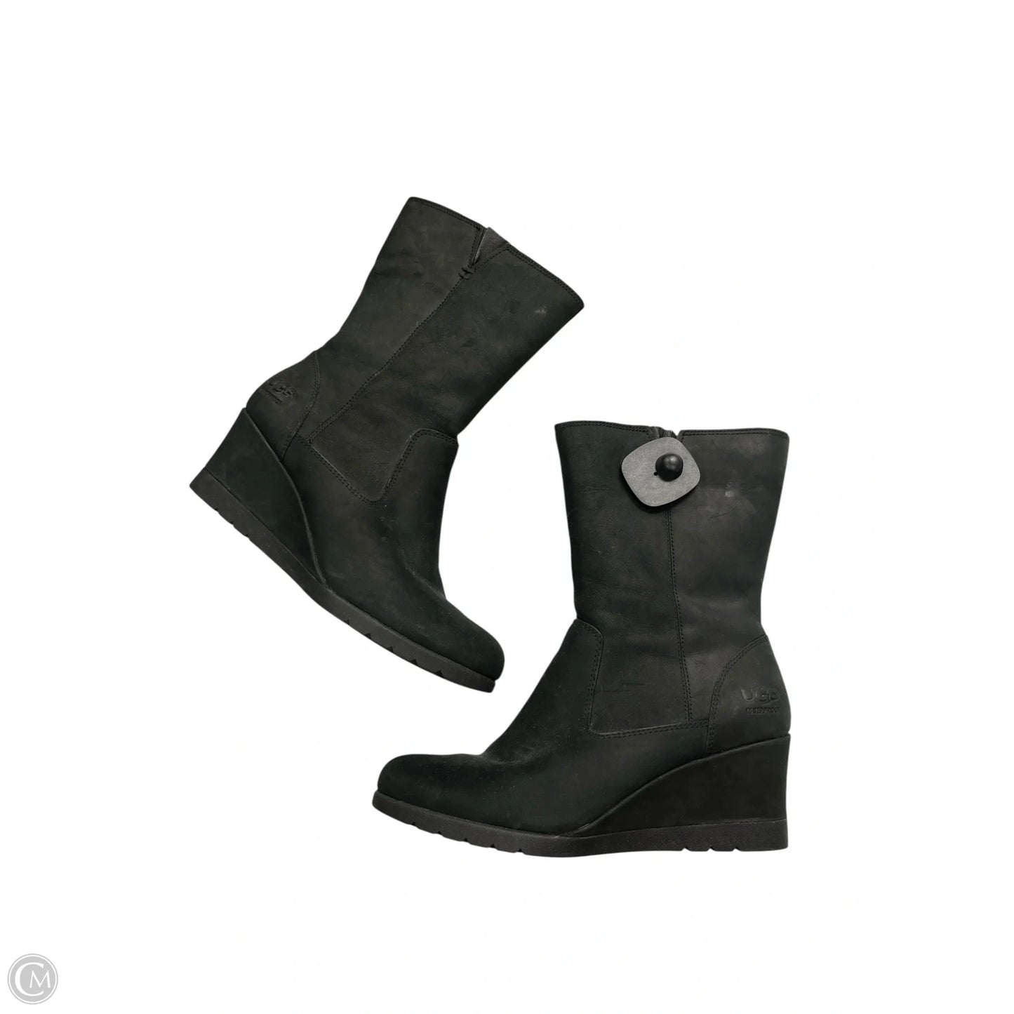 Boots Designer By Ugg In Black, Size: 8