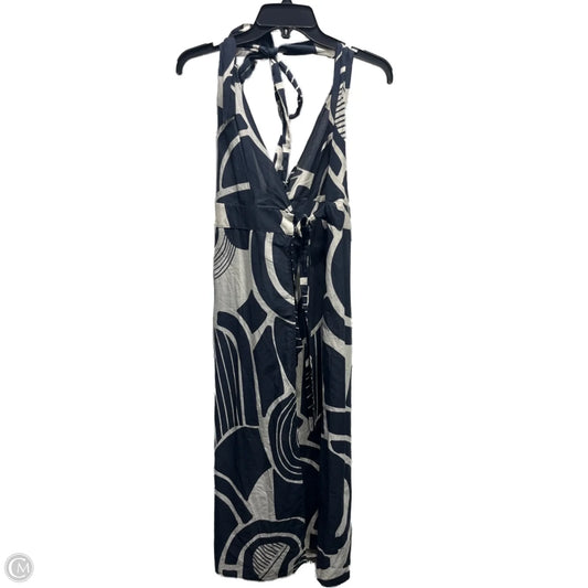 Dress Casual Midi By Zara In Blue & White, Size: Xs