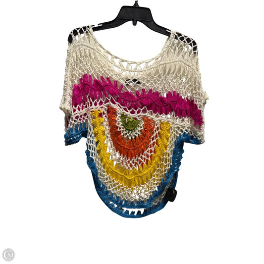 Top Short Sleeve By Clothes Mentor In Pink & White, Size: S