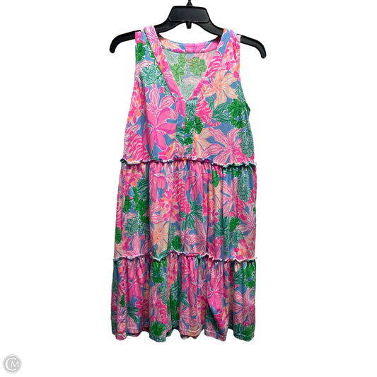 Dress Designer By Lilly Pulitzer In Pink & White, Size: Xs