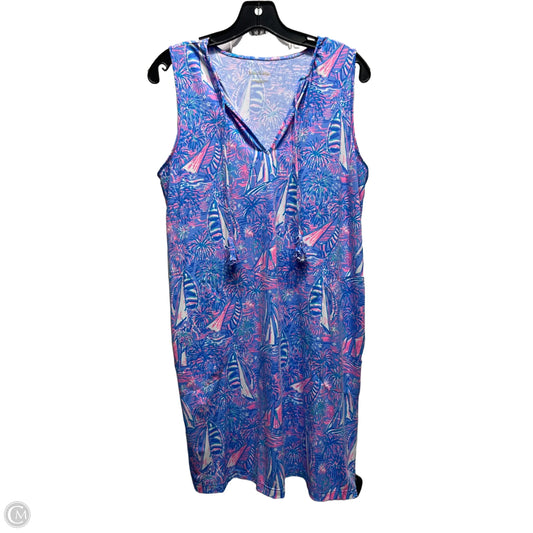 Dress Designer By Lilly Pulitzer In Blue & White, Size: S