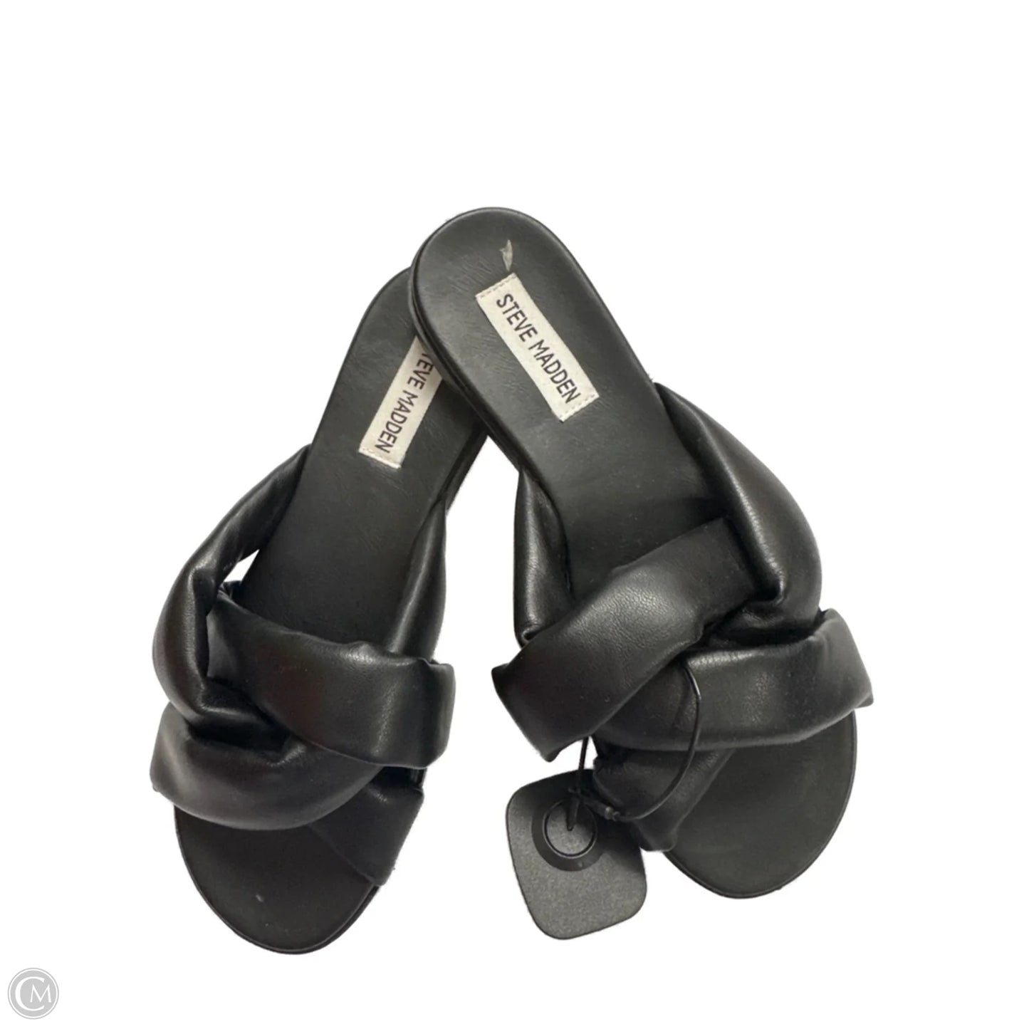 Sandals Flats By Steve Madden In Black, Size: 6.5