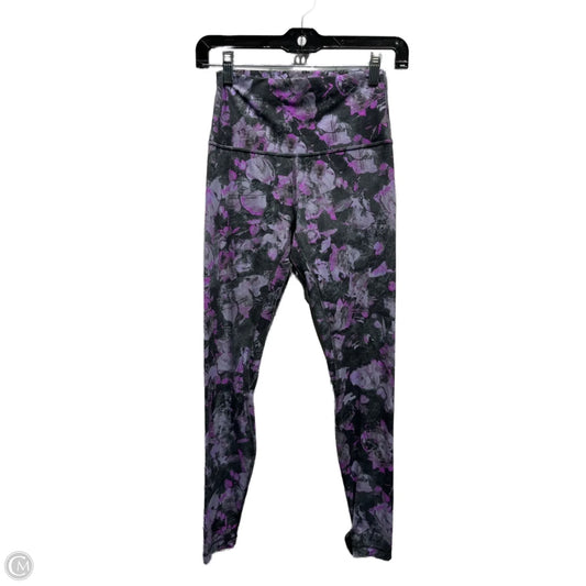 Athletic Leggings By Lululemon In Grey & Purple, Size: 6