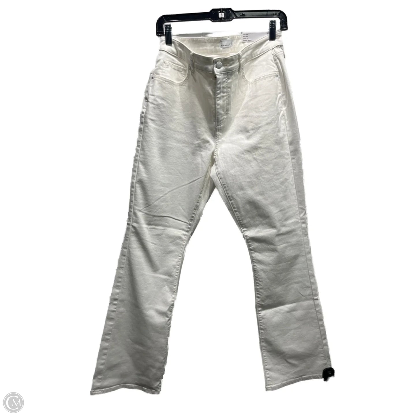 Jeans Boot Cut By Loft In White Denim, Size: 8