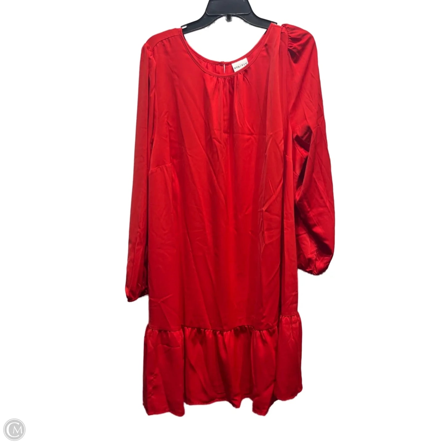 Dress Work By Ava & Viv In Red, Size: 2x