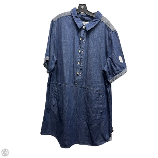 Dress Casual Short By RR In Blue Denim, Size: 28