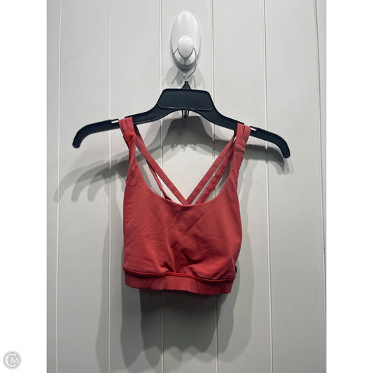 Athletic Bra By Lululemon In Red, Size: 4