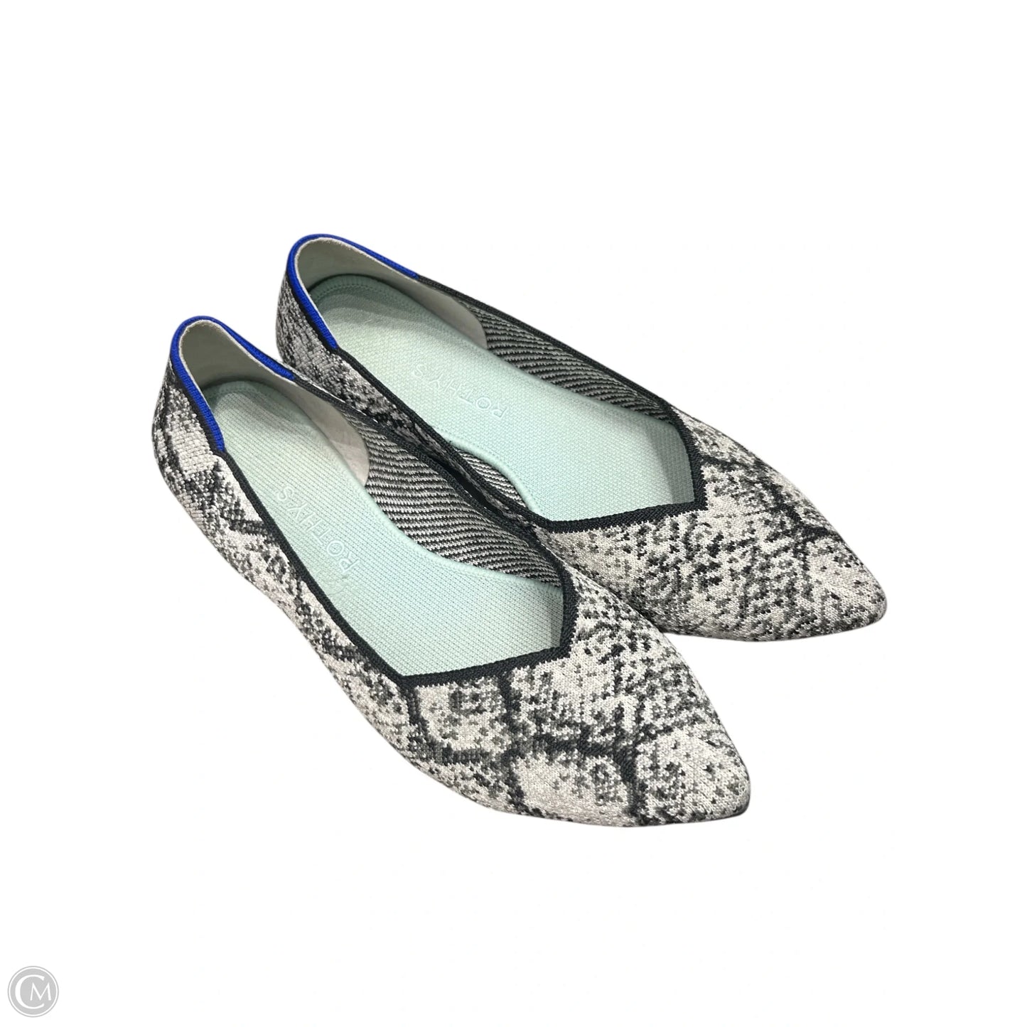 Shoes Flats By Rothys In Black & White, Size: 10