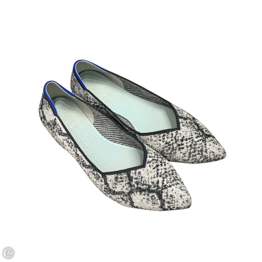 Shoes Flats By Rothys In Black & White, Size: 10