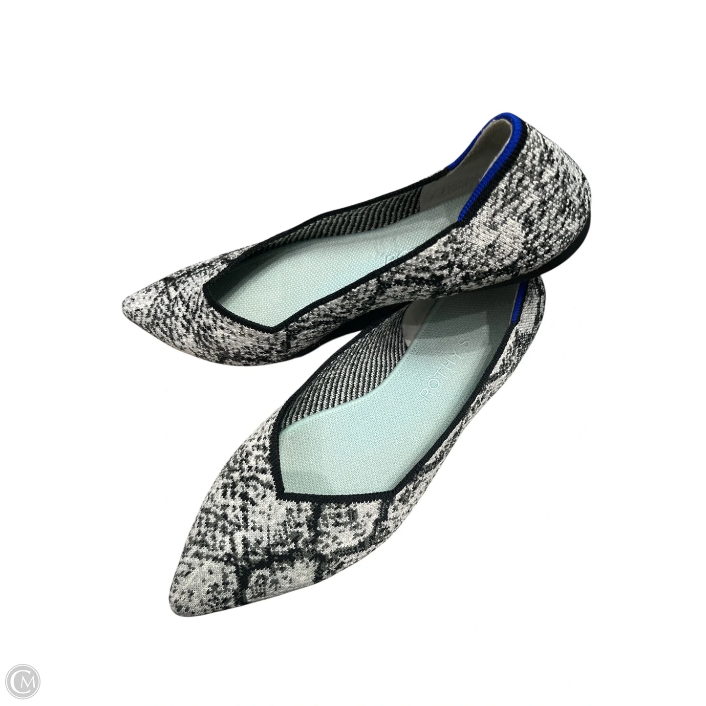 Shoes Flats By Rothys In Black & White, Size: 10