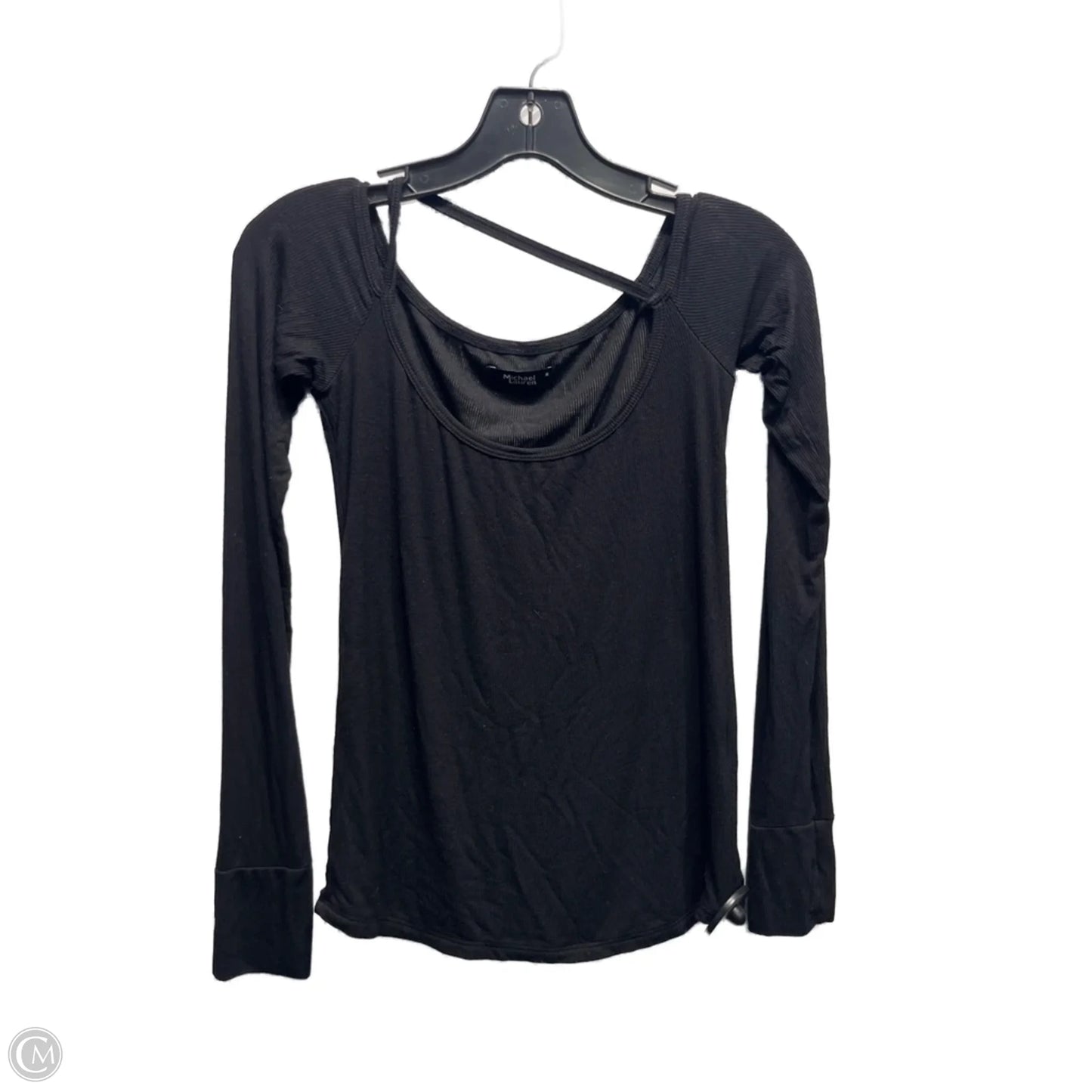Top Long Sleeve By Clothes Mentor In Black, Size: M