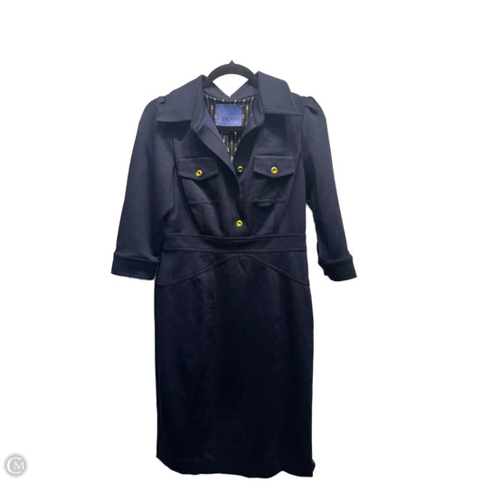 Dress Work By Kay Unger In Navy, Size: 8