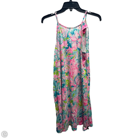 Dress Designer By Lilly Pulitzer In Green & Pink, Size: S