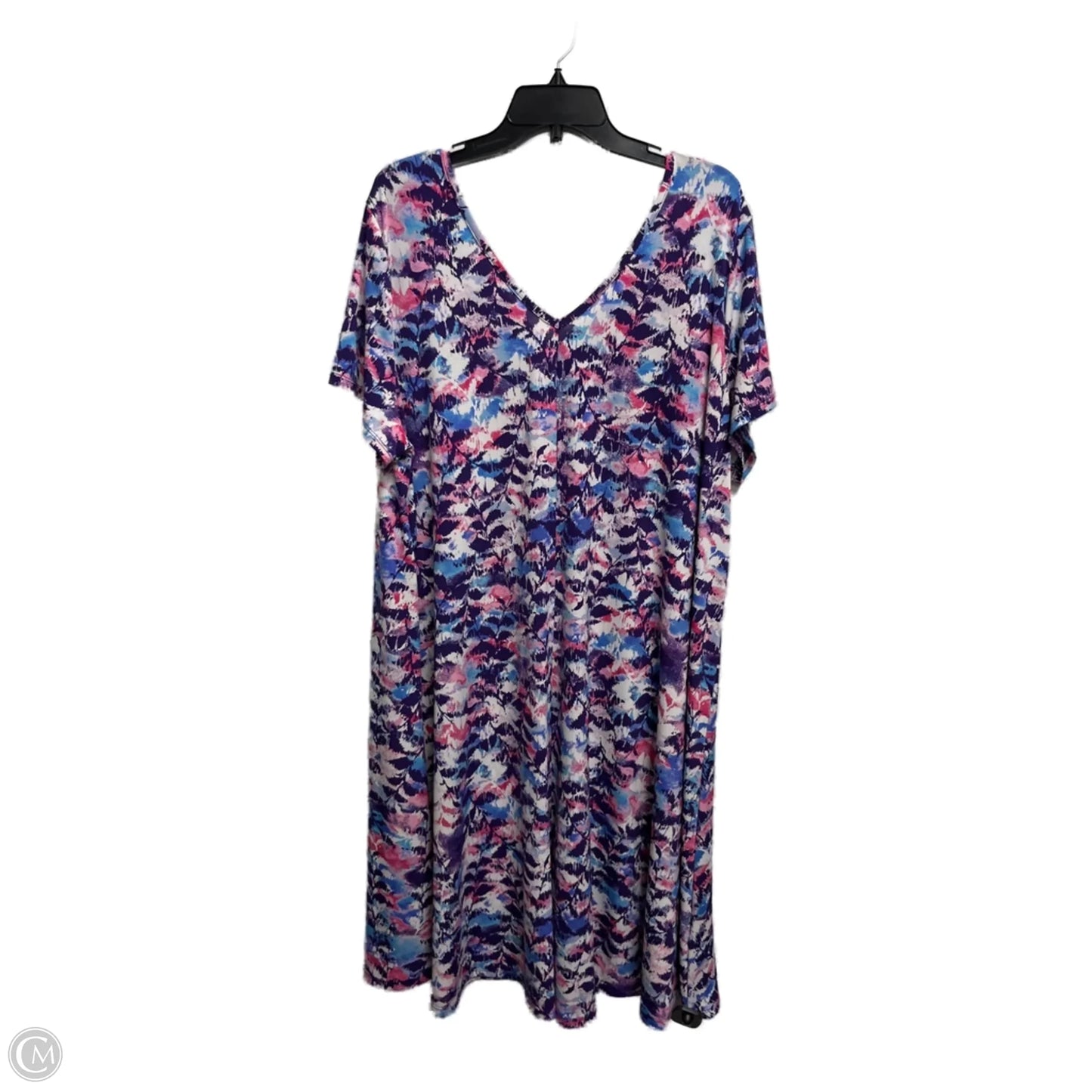 Dress Casual Short By Romans In Purple & Red, Size: 22