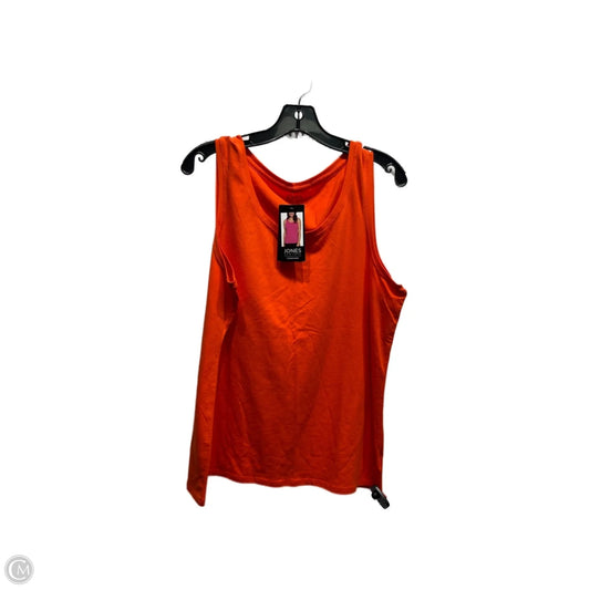 Top Sleeveless By Jones New York In Orange, Size: Xl