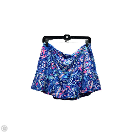 Skort Designer By Lilly Pulitzer In Blue & Pink, Size: L