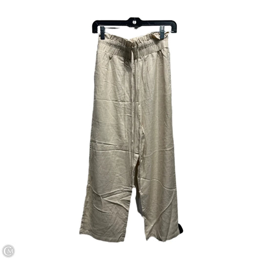 Pants Linen By Pink Lily In Tan, Size: S
