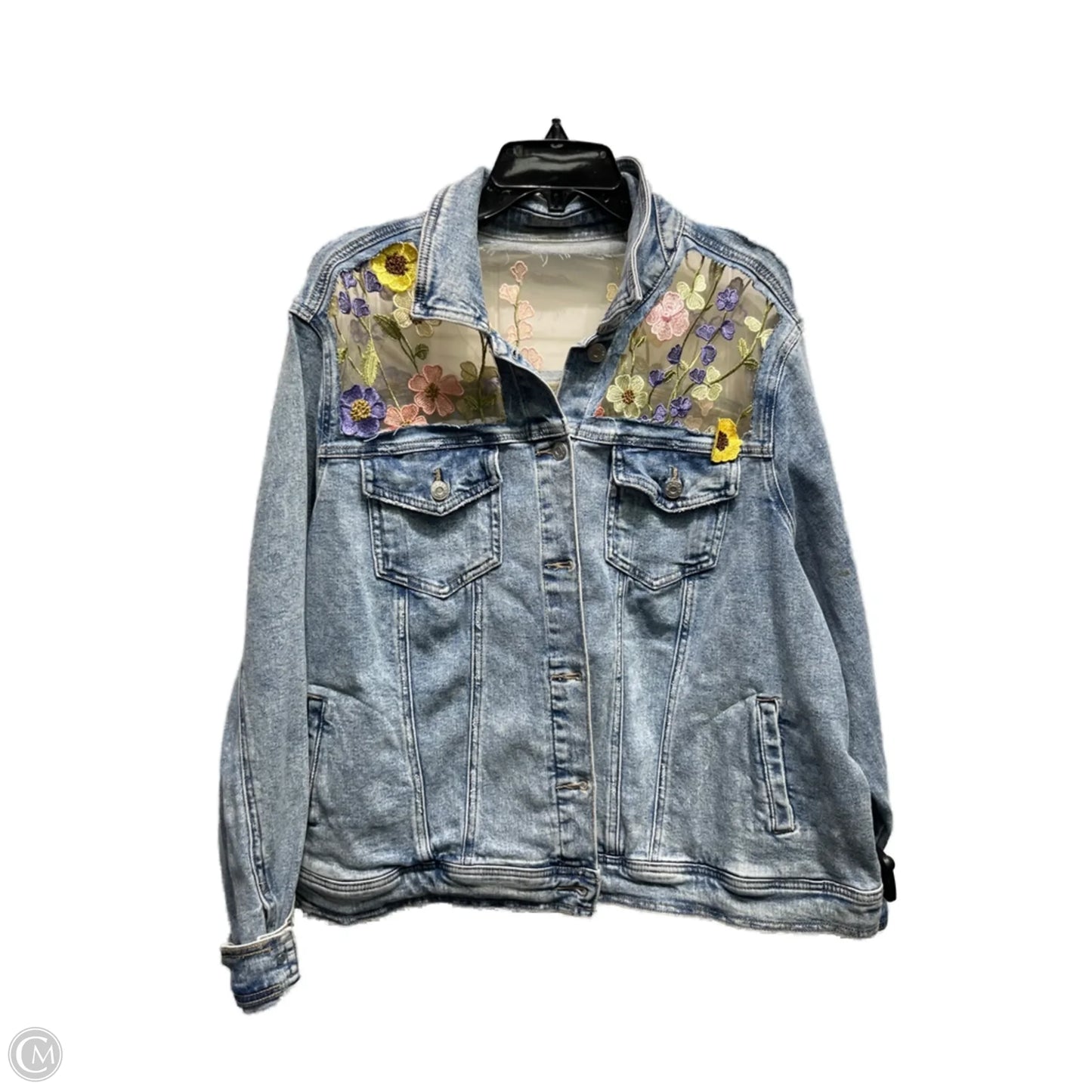 Jacket Denim By Clothes Mentor In Blue Denim, Size: 0