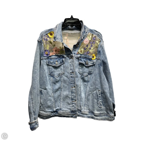 Jacket Denim By Clothes Mentor In Blue Denim, Size: 0